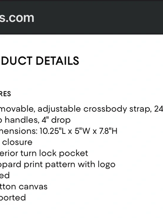 Coach Leopard Canvas Tote Bag 26 in Tan and Black with Embroidered Logo - Picture 10 of 11